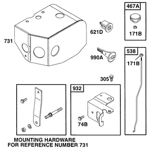 Sno Guard Diagram and Parts List for 252412-0728-XX  Briggs and Stratton Engine